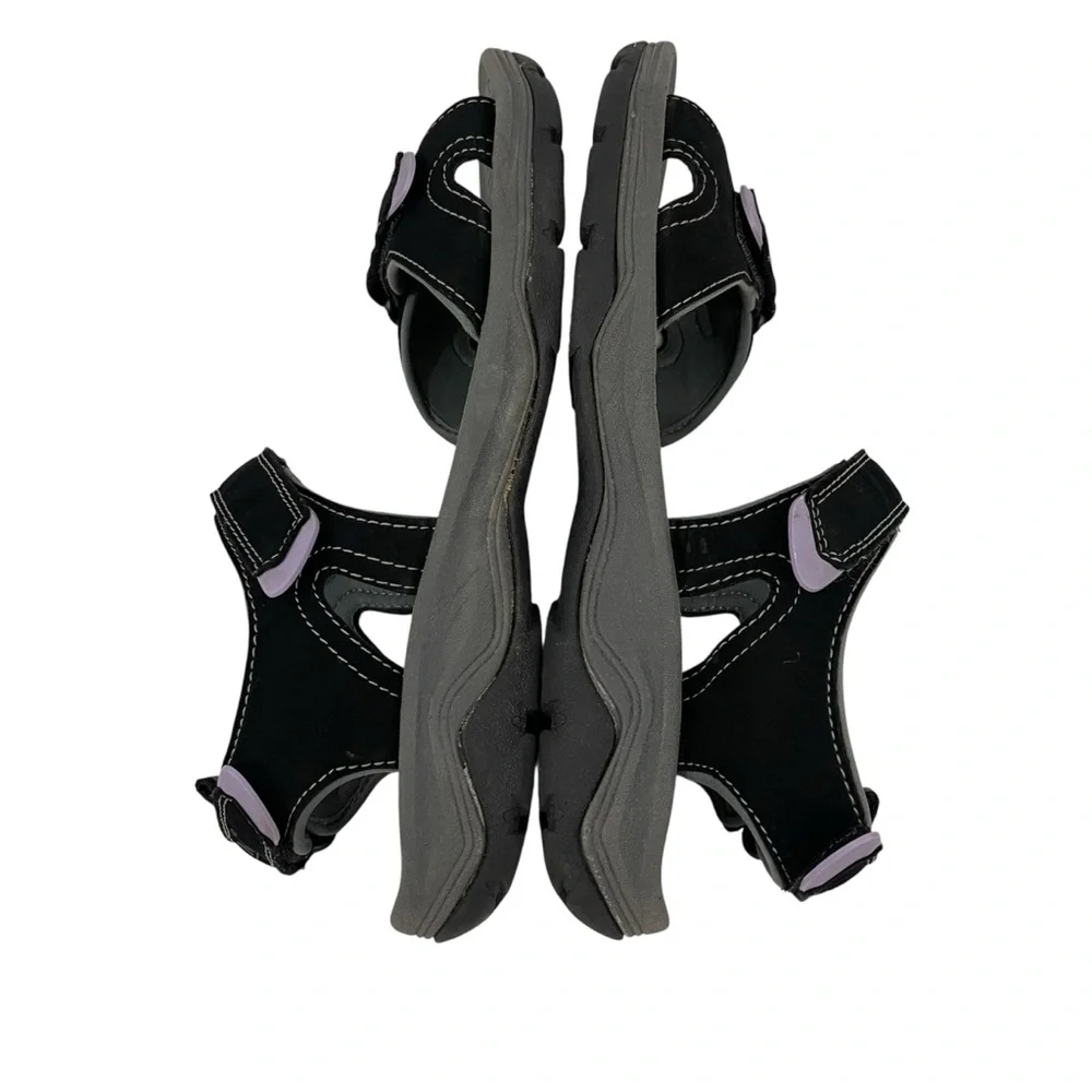 Khombu Coral Black and Purple Sport/Hiking/River Sandals - Picture 5 of 11